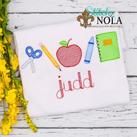 Personalized Back to School Sketch Shirt