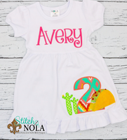 Personalized Birthday Taco Appliqué Shirt