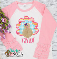 Personalized Turkey Applique Shirt