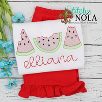 Personalized Watermelon Trio Sketch Shirt
