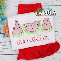 Personalized Watermelon Trio Sketch Shirt