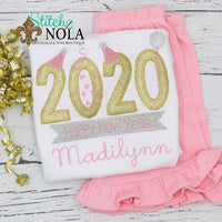 Personalized Happy New Year Applique Shirt