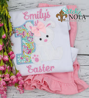 Personalized 1st Easter with Bunny Appliqué Shirt