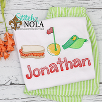 Personalized Golf Trio Sketch Shirt