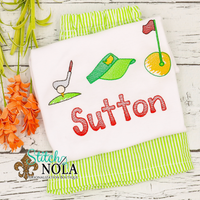 Personalized Golf Trio Sketch Shirt