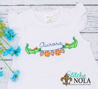 PERSONALIZED GATOR FOOTBALL ON A STRING SKETCH SHIRT