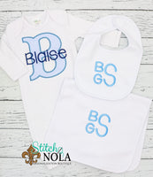 Personalized Baby Alpha Applique Shirt