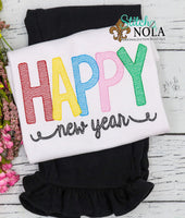 Personalized Happy New Year Sketch Shirt
