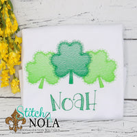Personalized St. Patrick's Day Clover Bunch Sketch Shirt