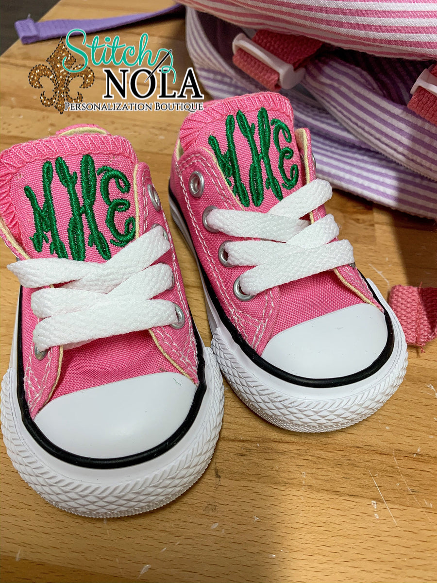 Monogrammed Chuck Taylor Classic Converse Shoes Toddler