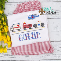 Personalized First Responder Bunch Sketch Shirt