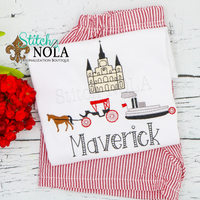 Personalized New Orleans Trio Sketch Shirt