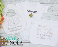 Personalized New Orleans Baby Shirt