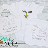 Personalized New Orleans Baby Shirt