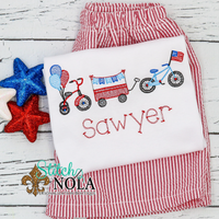 Personalized Patriotic Parade Trio Sketch Shirt