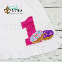 Personalized Birthday Donut Appliqué Shirt