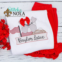 Personalized Bulldog Football Sketch Shirt