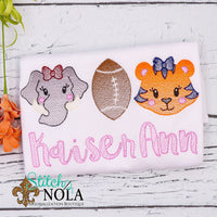 Personalized House Divided Football Trio Sketch Shirt