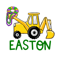 Mardi Gras Construction Printed Shirt