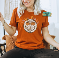 Adult Smiley Fall Vibes Printed Tee