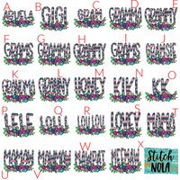 Mother's Day Name Printed Tee