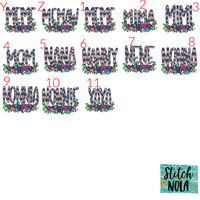 Mother's Day Name Printed Tee