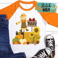 Personalized Scarecrow Scene Printed Shirt