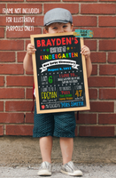 First Day of School PRINTED Sign - PHYSICAL Item!!