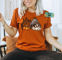 Adult Hey Pumpkin Printed Tee