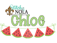 Personalized Watermelon on a String Shirt