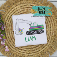 Personalized Mardi Gras Crane Printed Shirt