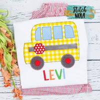 Personalized School Bus Printed Shirt