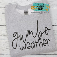 Gumbo Weather Printed Sweatshirt