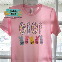 Mama or Any Name with Peeps Easter Print