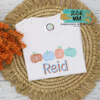 Personalized Pumpkin Patch Bunch Sketch Shirt
