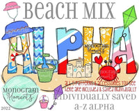 Beach Name Alpha Printed Shirt