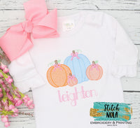 Personalized Pumpkin Bunch Sketch Shirt