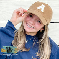 Varsity Letter Corduroy Hat