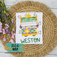 Personalized Mardi Gras Float Printed Shirt