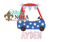 Personalized Patriotic Coupe Sketch Shirt