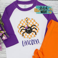 Personalized Circle Spider Printed Shirt