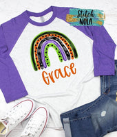 Personalized Halloween Rainbow Printed Shirt