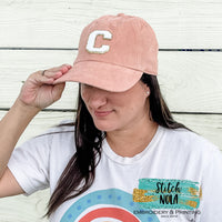 Varsity Letter Corduroy Hat