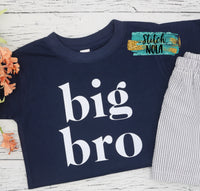 Big Bro Printed Shirt on Colored Garment