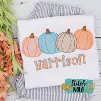 Personalized Pumpkin Patch Bunch Sketch Shirt