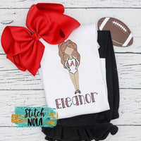 Personalized Red & Black Dancer Sketch Shirt