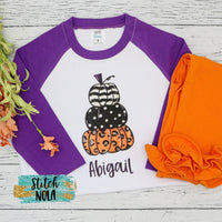 Personalized Halloween Pumpkin Printed Shirt