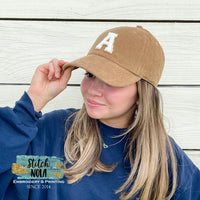 Varsity Letter Corduroy Hat