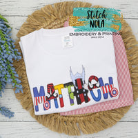 Super Hero Name Alpha Printed Shirt