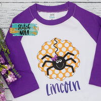 Personalized Circle Spider Printed Shirt